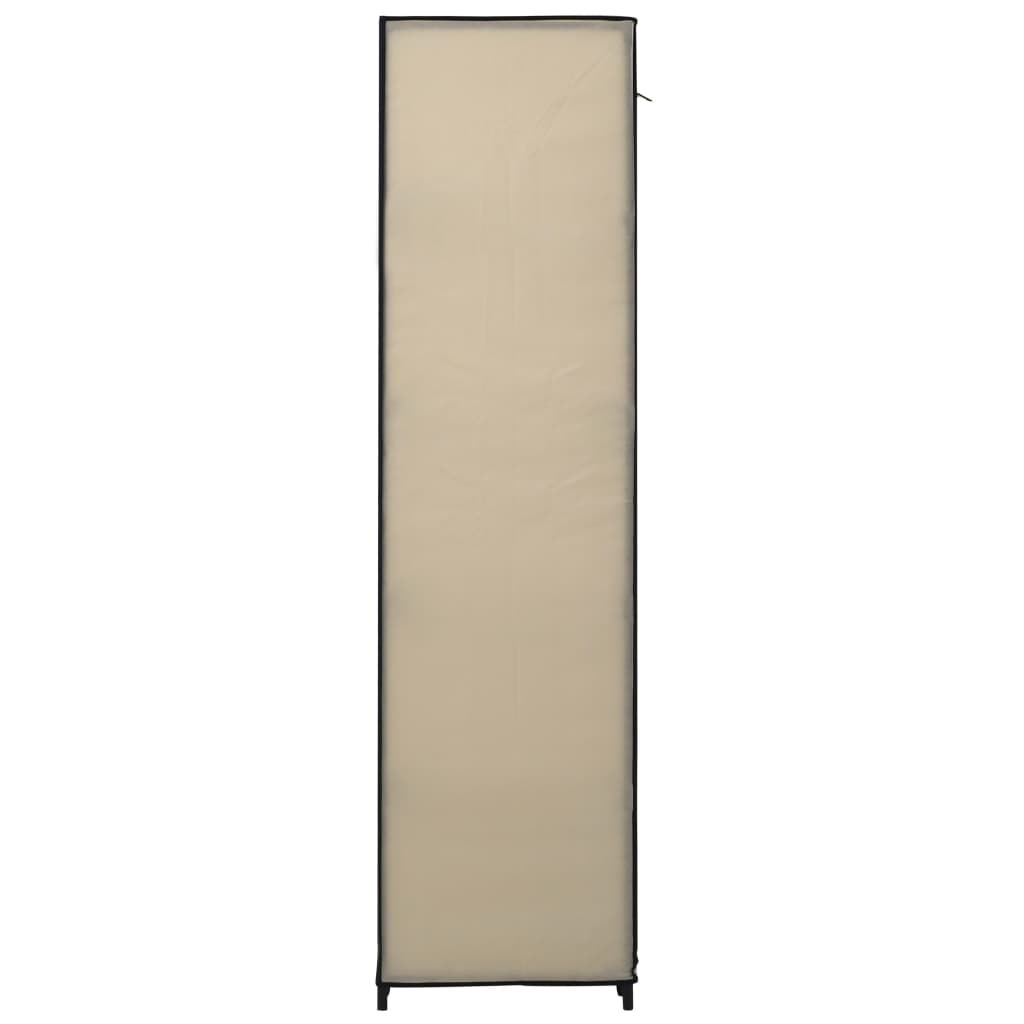 Armoire avec compartiments et tringles 150x45x176 cm tissu