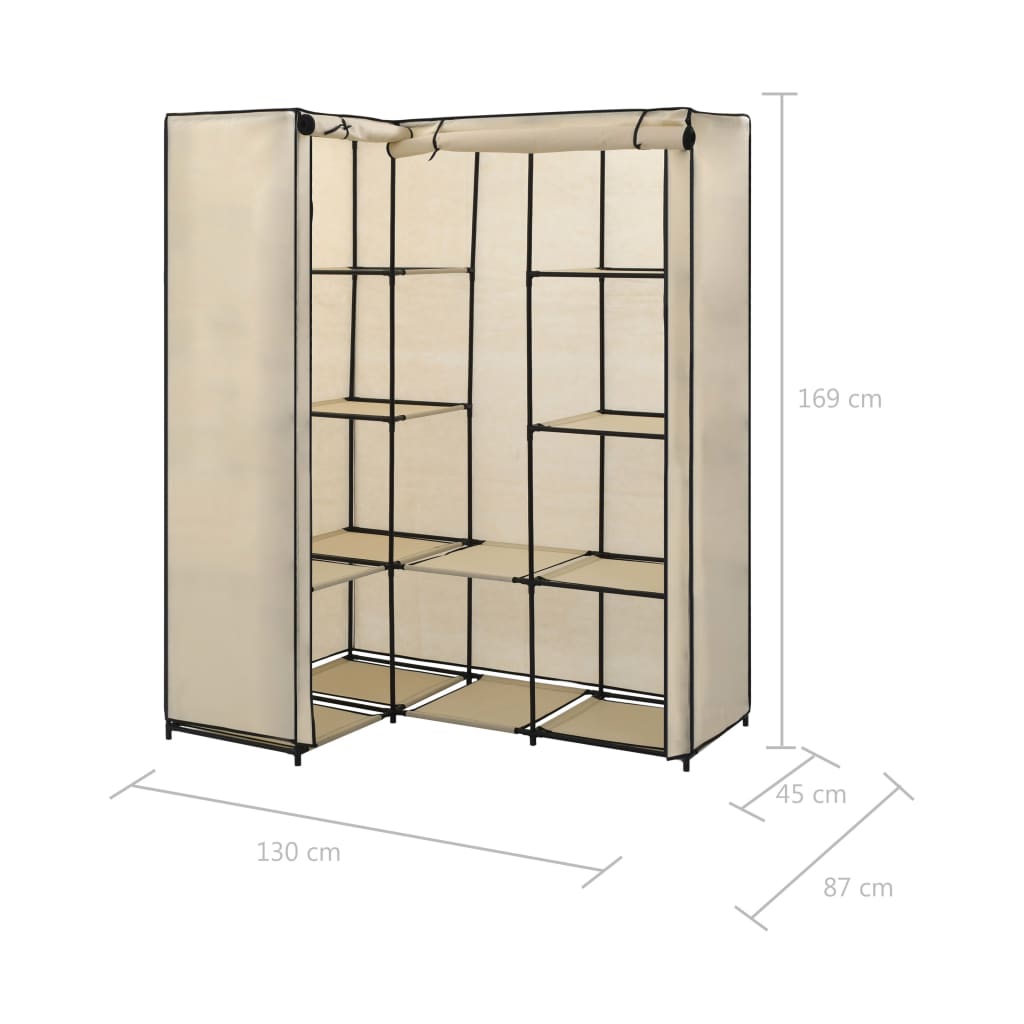 Armoire d'angle 130x87x169 cm