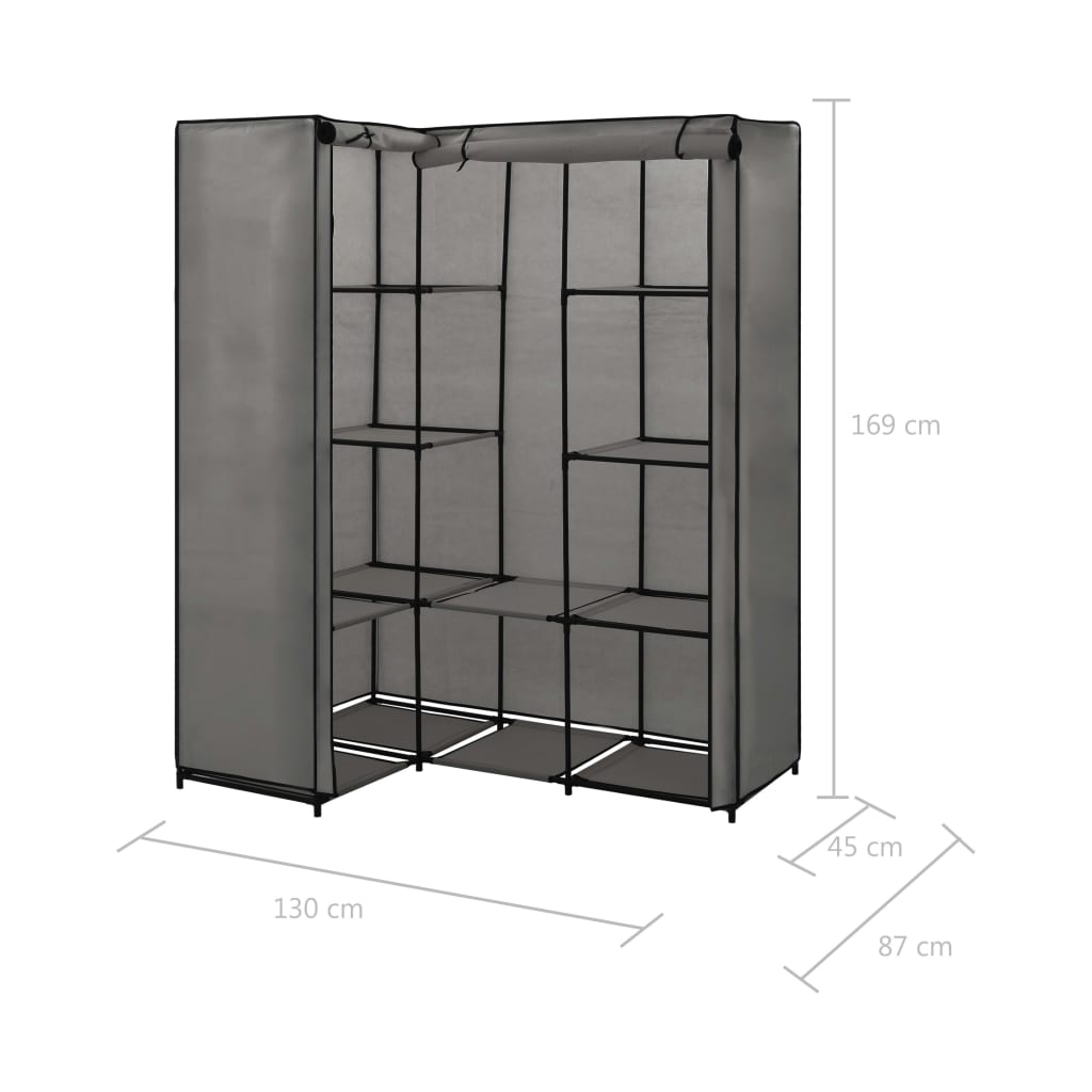 Armoire d'angle 130x87x169 cm