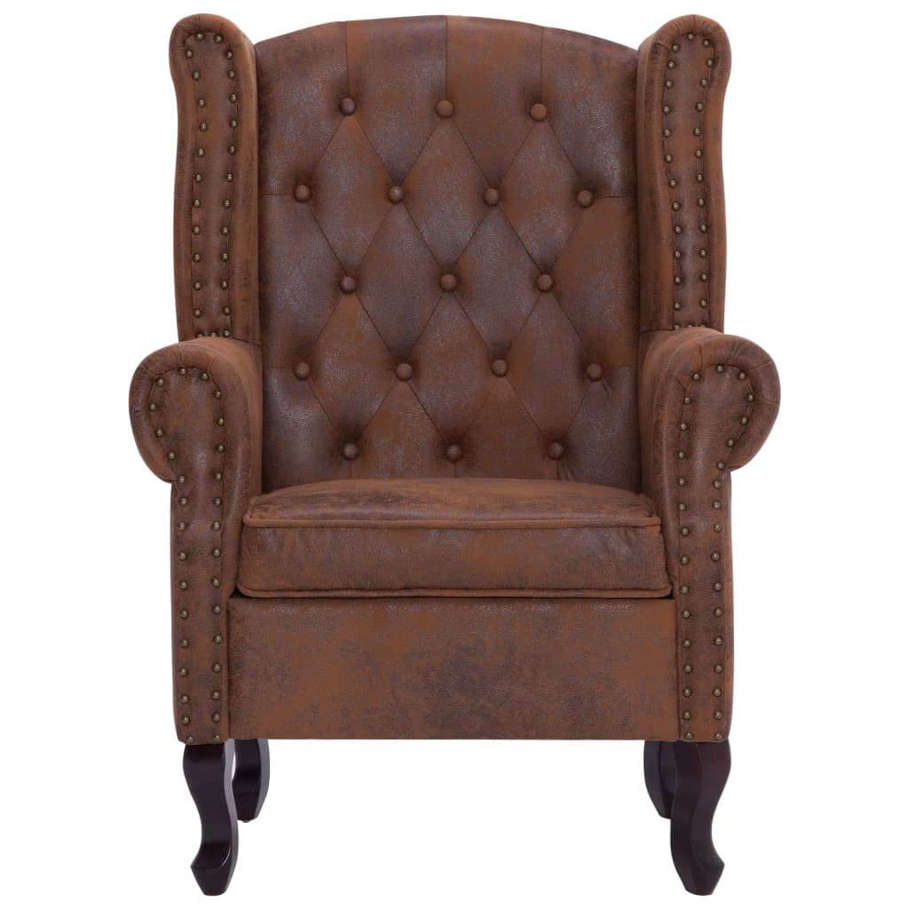 Fauteuil met hocker