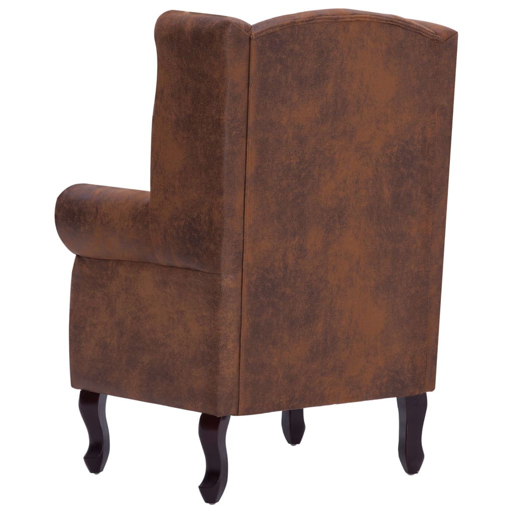 Fauteuil met hocker