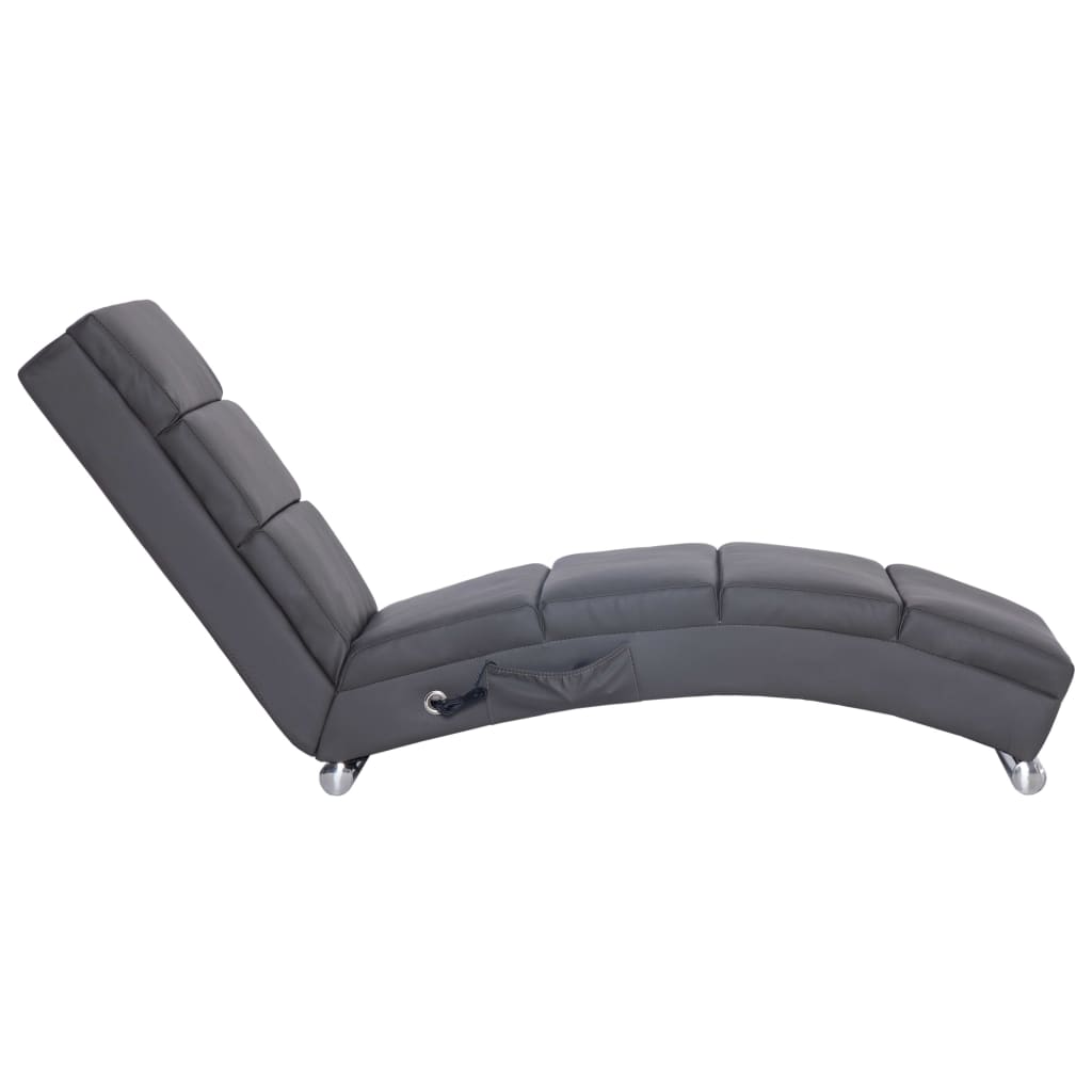 Chaise longue de massage en cuir artificiel