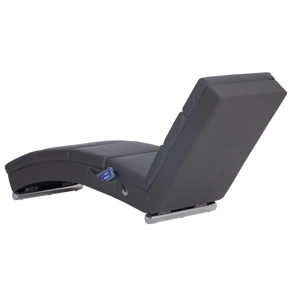 Chaise longue de massage en cuir artificiel