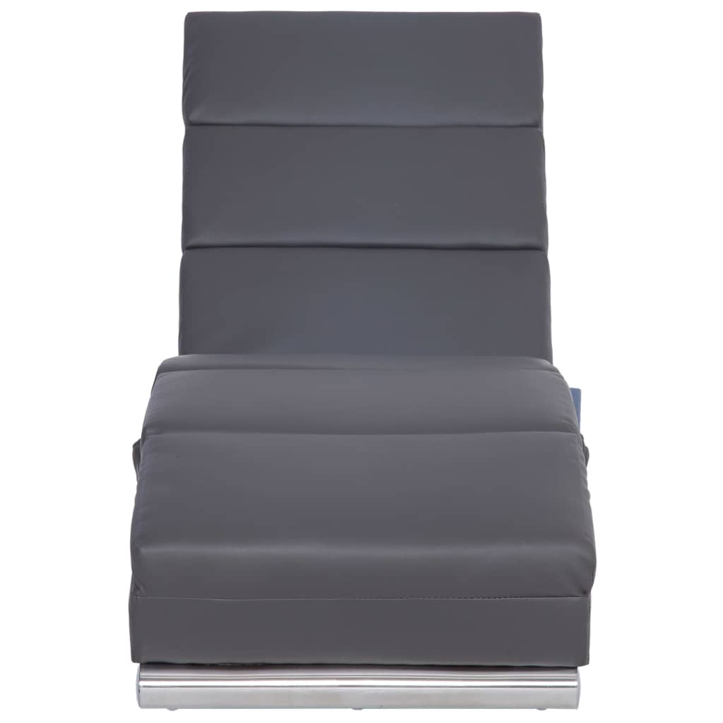 Chaise longue de massage en cuir artificiel