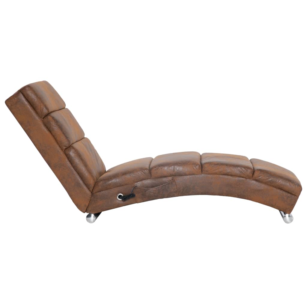 Massage chaise longue kunstsuède