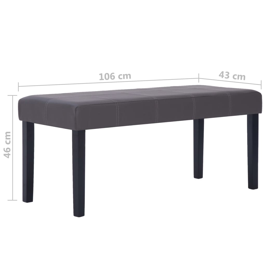 Banc 106 cm cuir artificiel