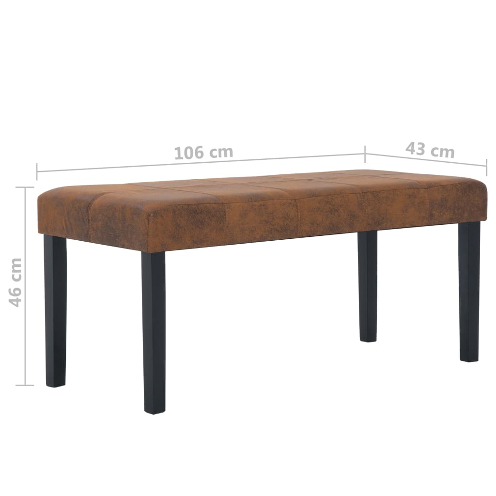 Banc 106 cm cuir artificiel