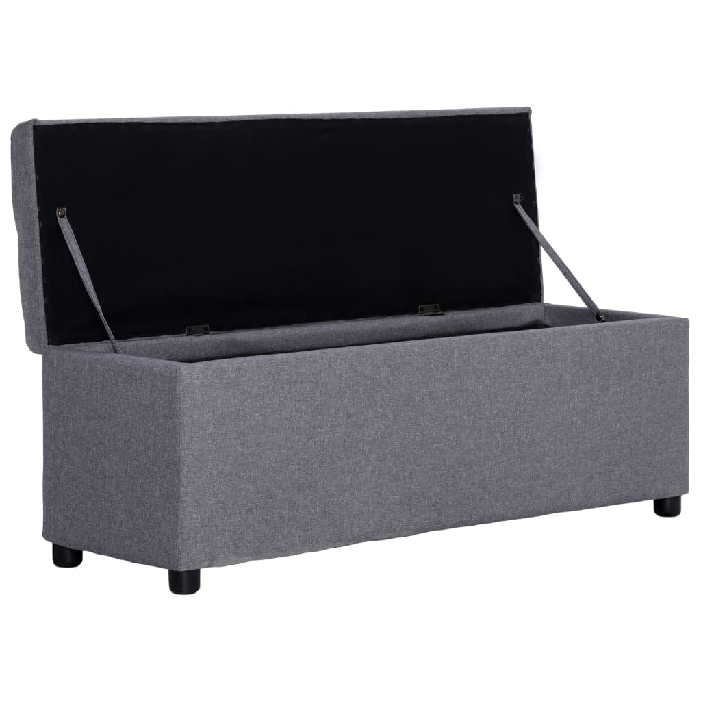 Banc avec rangement 116 cm polyester