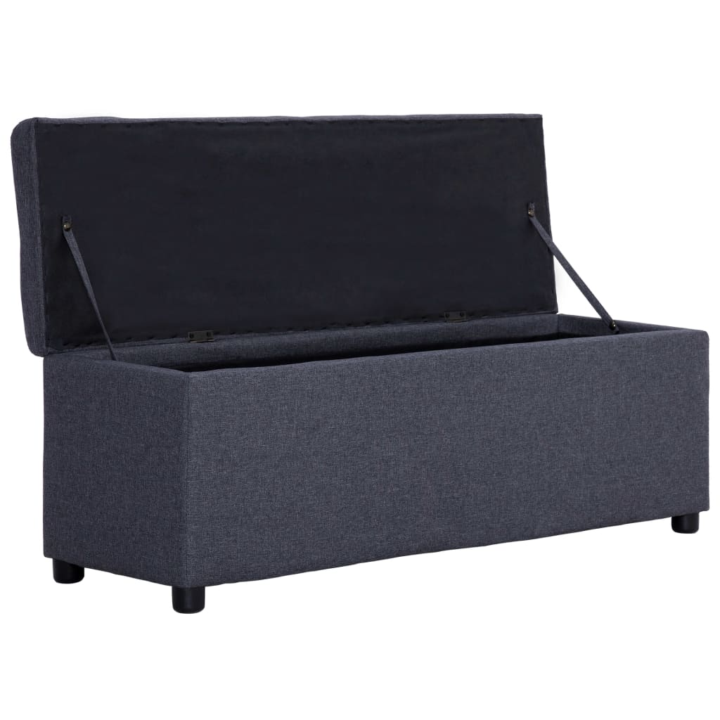 Banc avec rangement 116 cm polyester