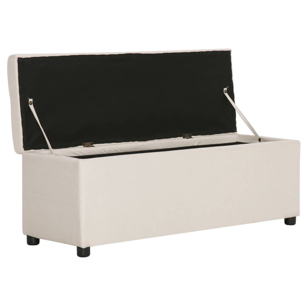 Banc avec rangement 116 cm polyester