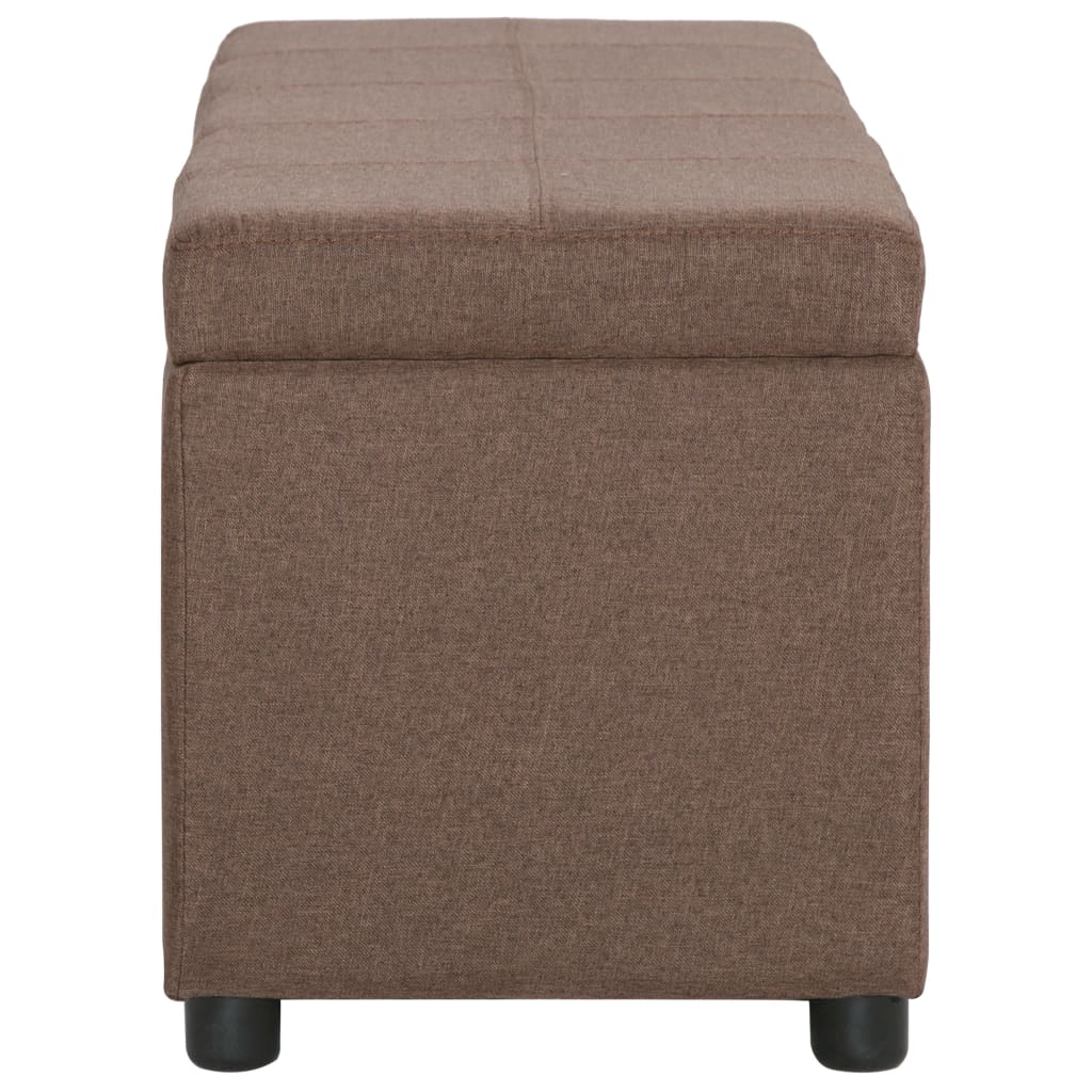 Banc avec rangement 116 cm polyester