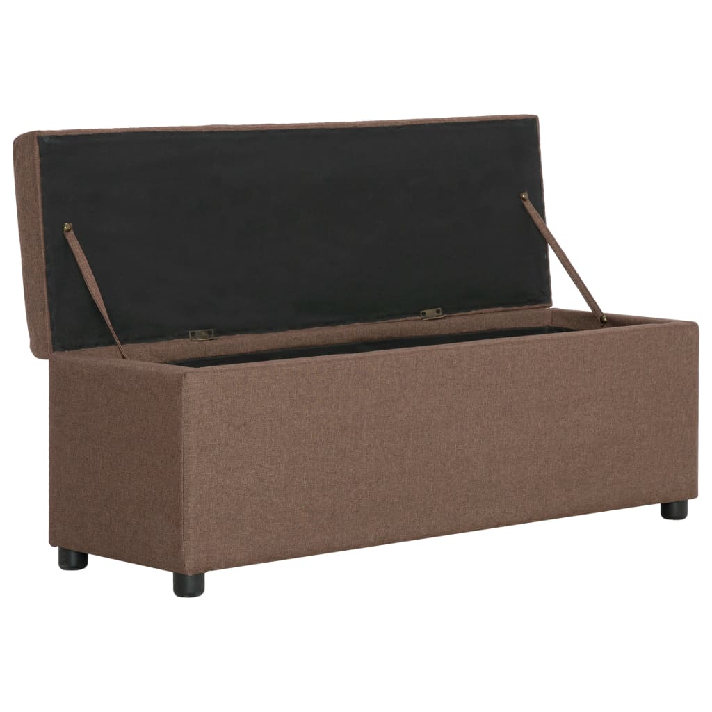 Banc avec rangement 116 cm polyester