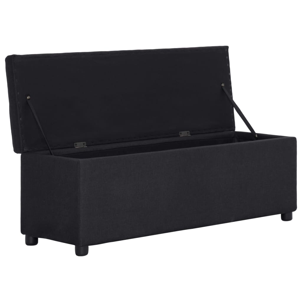 Banc avec rangement 116 cm polyester