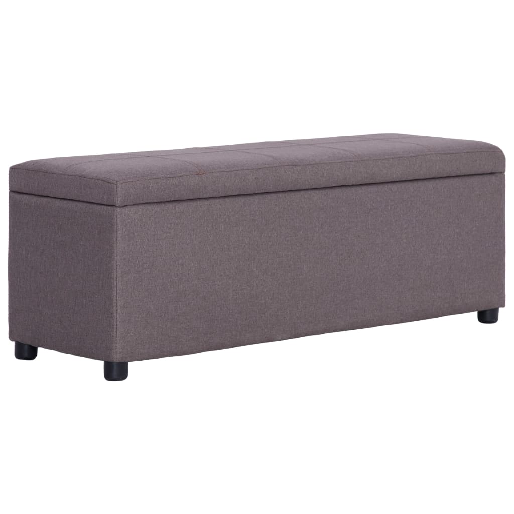 Banc avec rangement 116 cm polyester