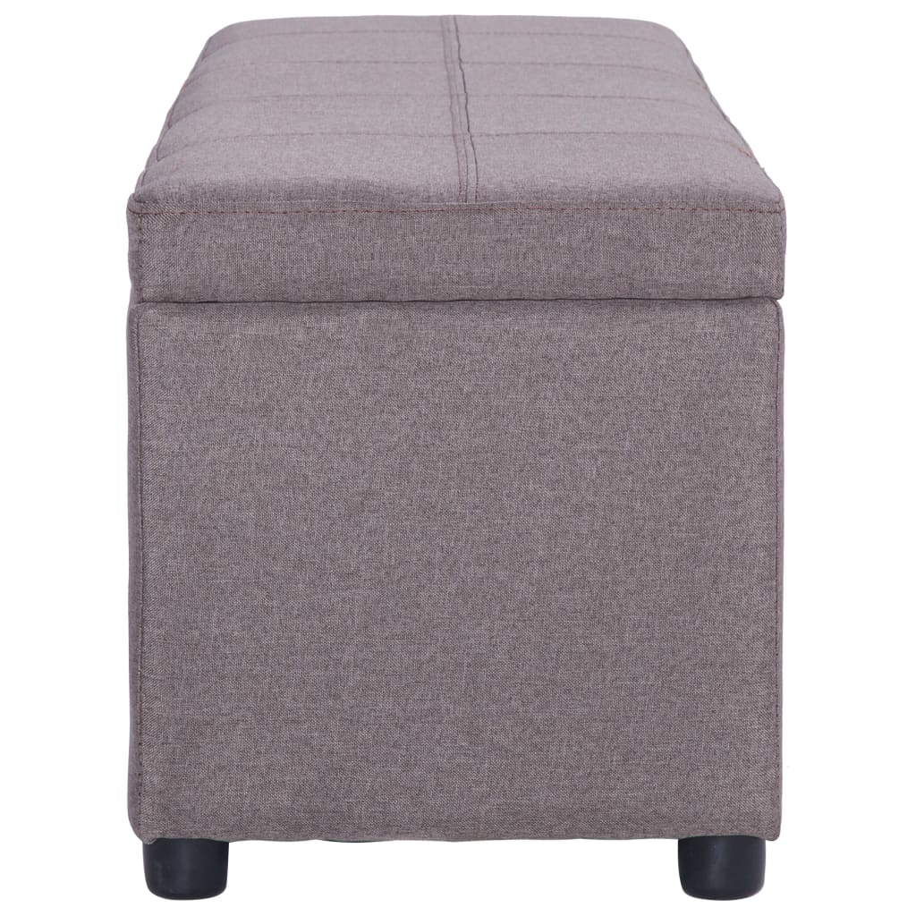 Banc avec rangement 116 cm polyester