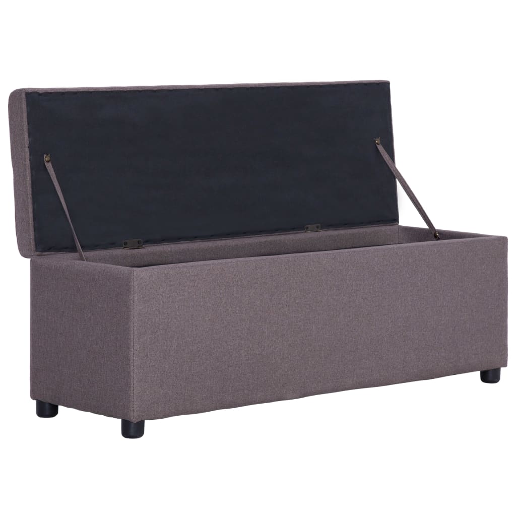 Banc avec rangement 116 cm polyester