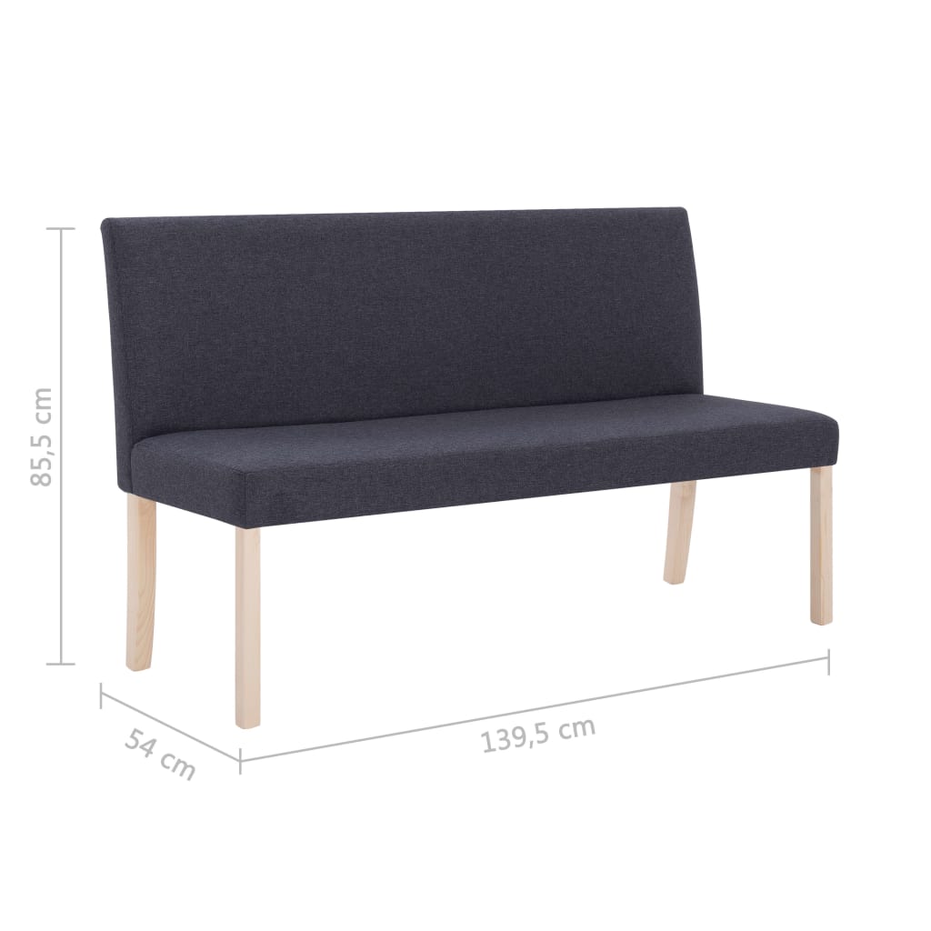 Banc 139,5 cm polyester