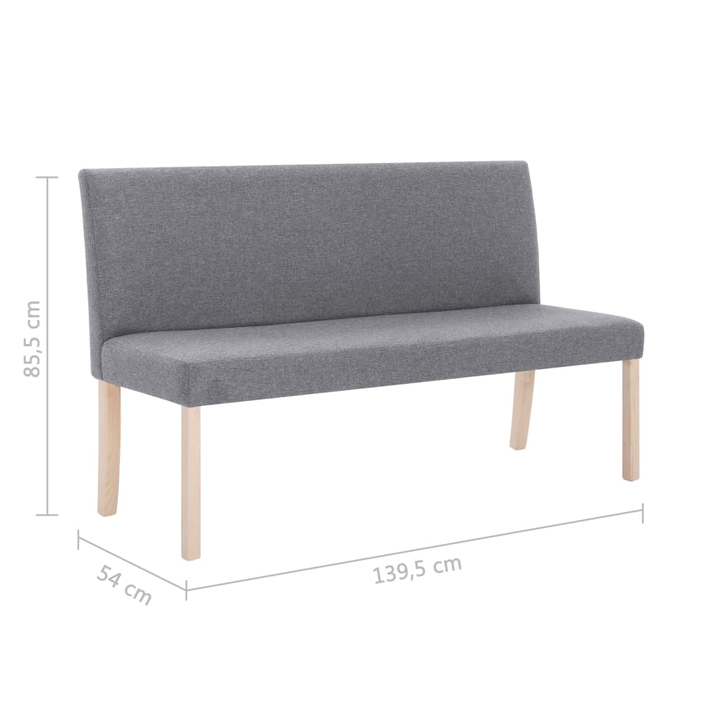 Banc 139,5 cm polyester