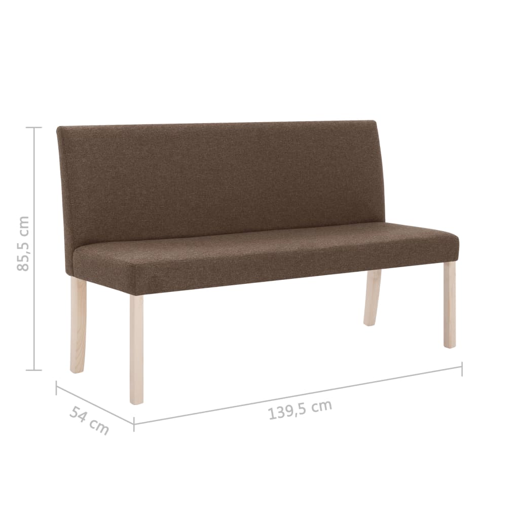 Banc 139,5 cm polyester