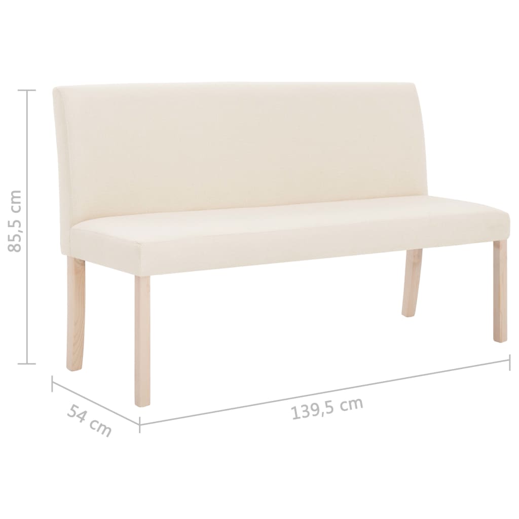 Banc 139,5 cm polyester