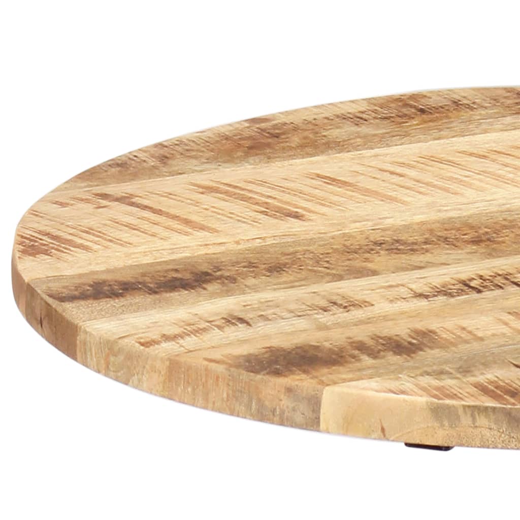 Bijzettafel 60x(46-63) cm massief mangohout en gietijzer