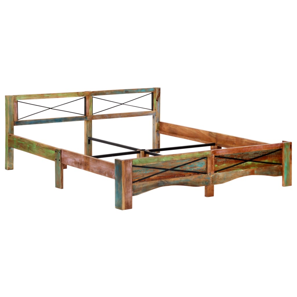 Bedframe massief gerecycled hout 180x200 cm