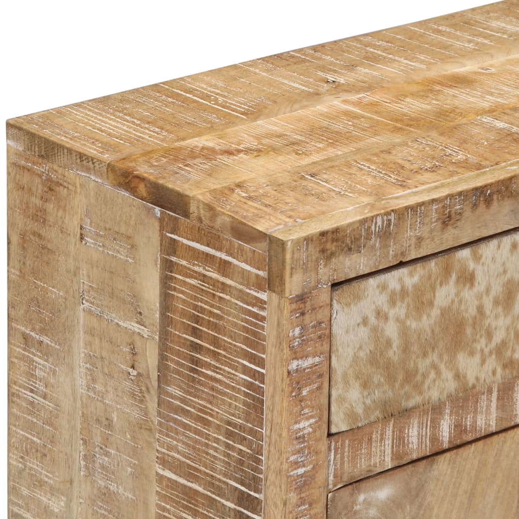 Buffet 60x30x75 cm en bois de manguier massif