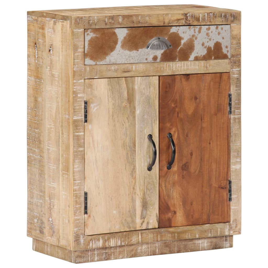 Buffet 60x30x75 cm en bois de manguier massif