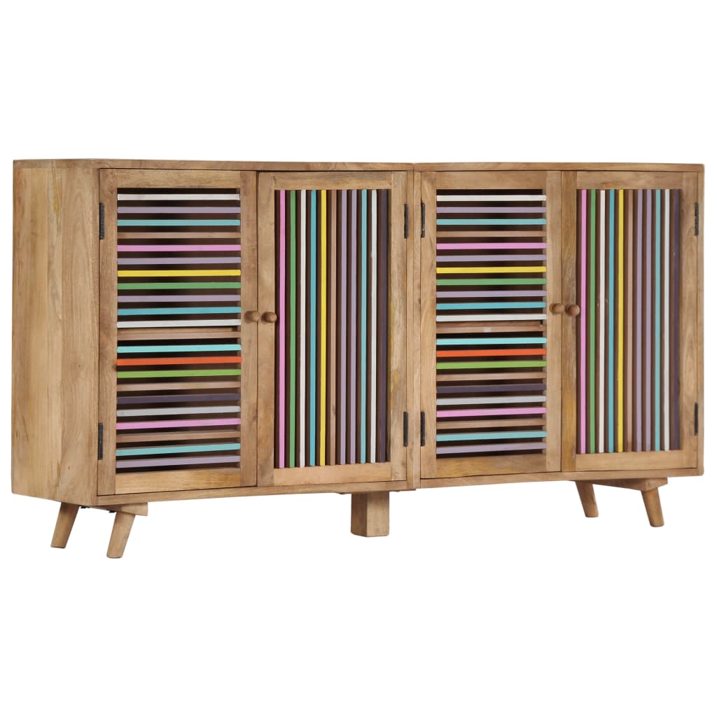 Buffet 100x30x75 cm en bois de manguier massif