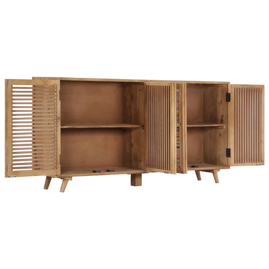 Buffet 100x30x75 cm en bois de manguier massif