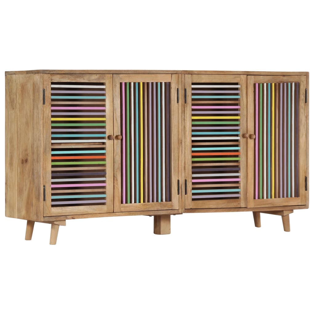 Buffet 100x30x75 cm en bois de manguier massif