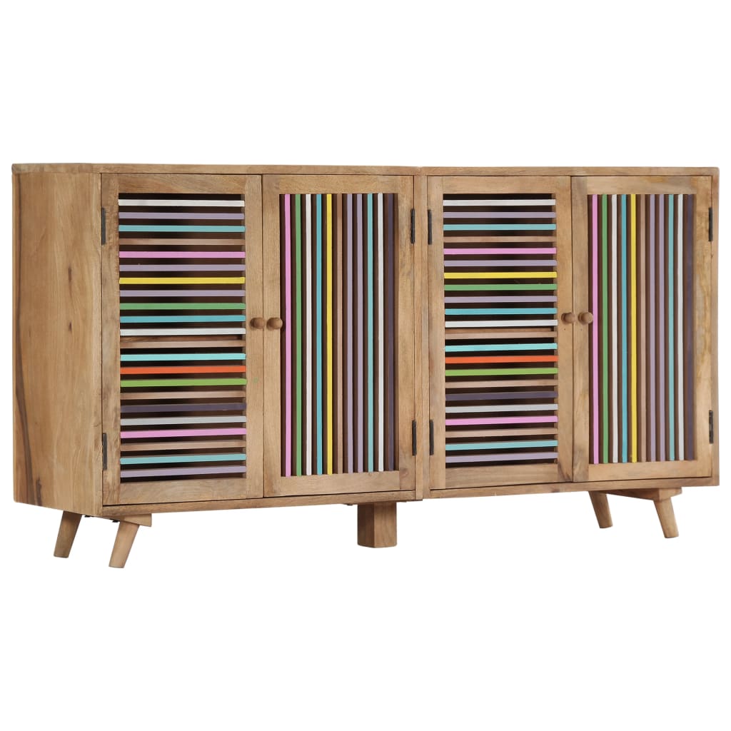 Buffet 100x30x75 cm en bois de manguier massif