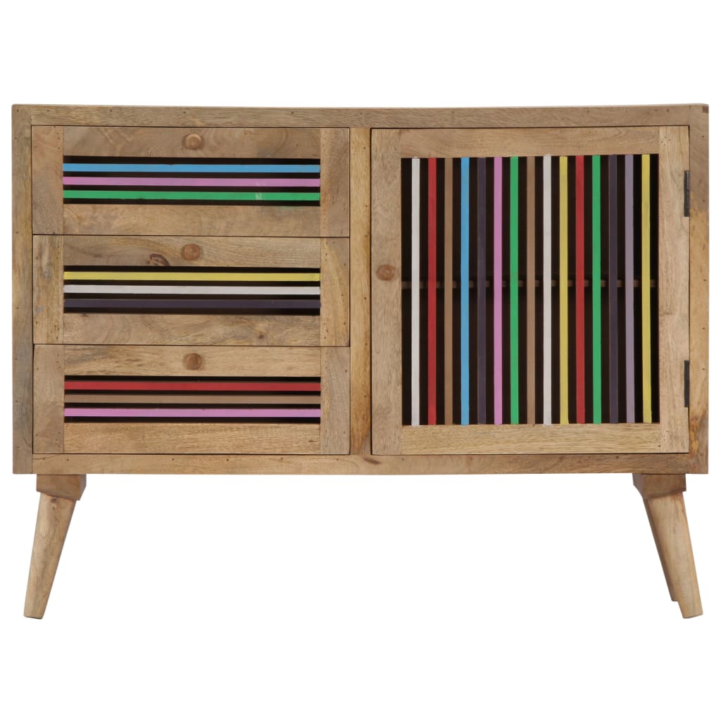 Buffet 100x30x75 cm en bois de manguier massif