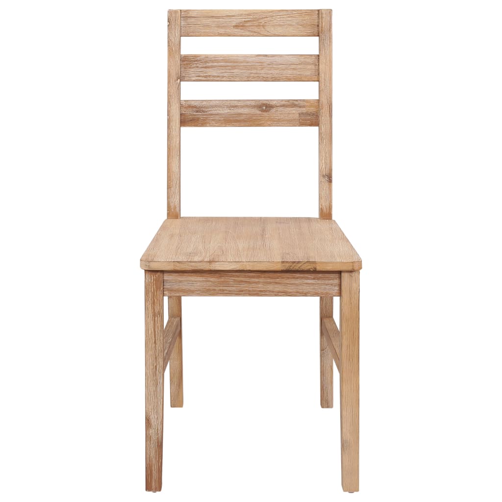 Chaises de salle à manger 6 pcs en bois d'acacia massif