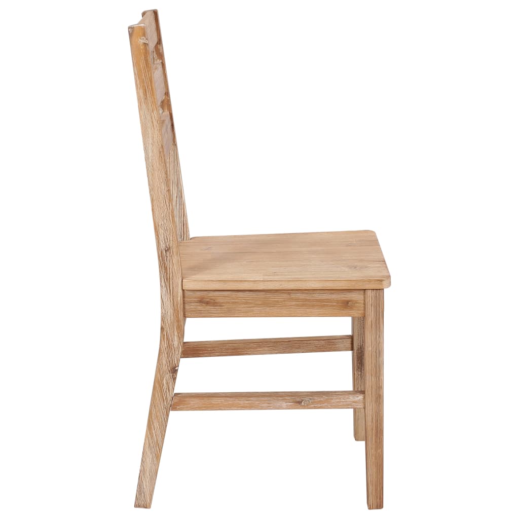 Chaises de salle à manger 6 pcs en bois d'acacia massif