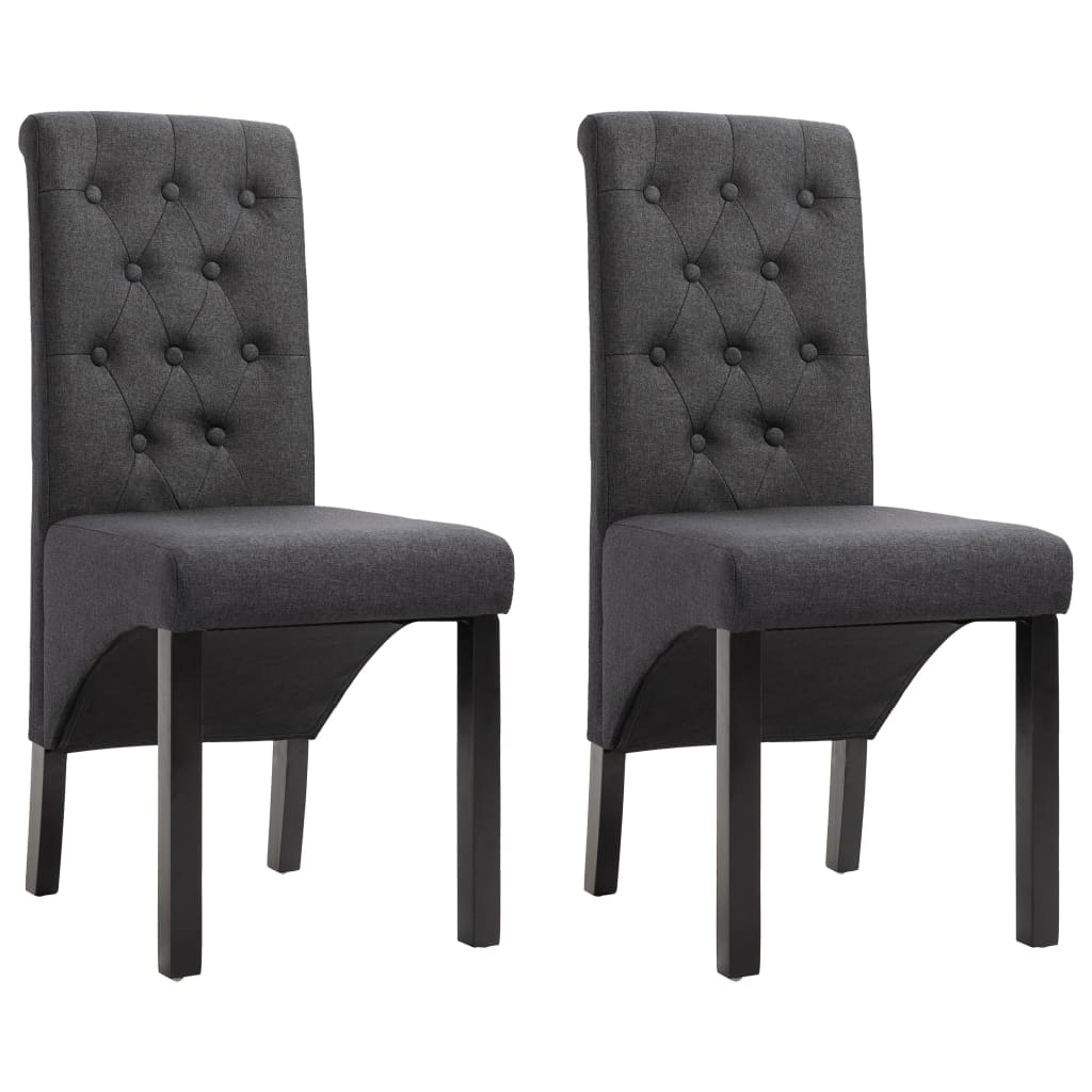 Chaises de salle à manger 6 pcs en tissu