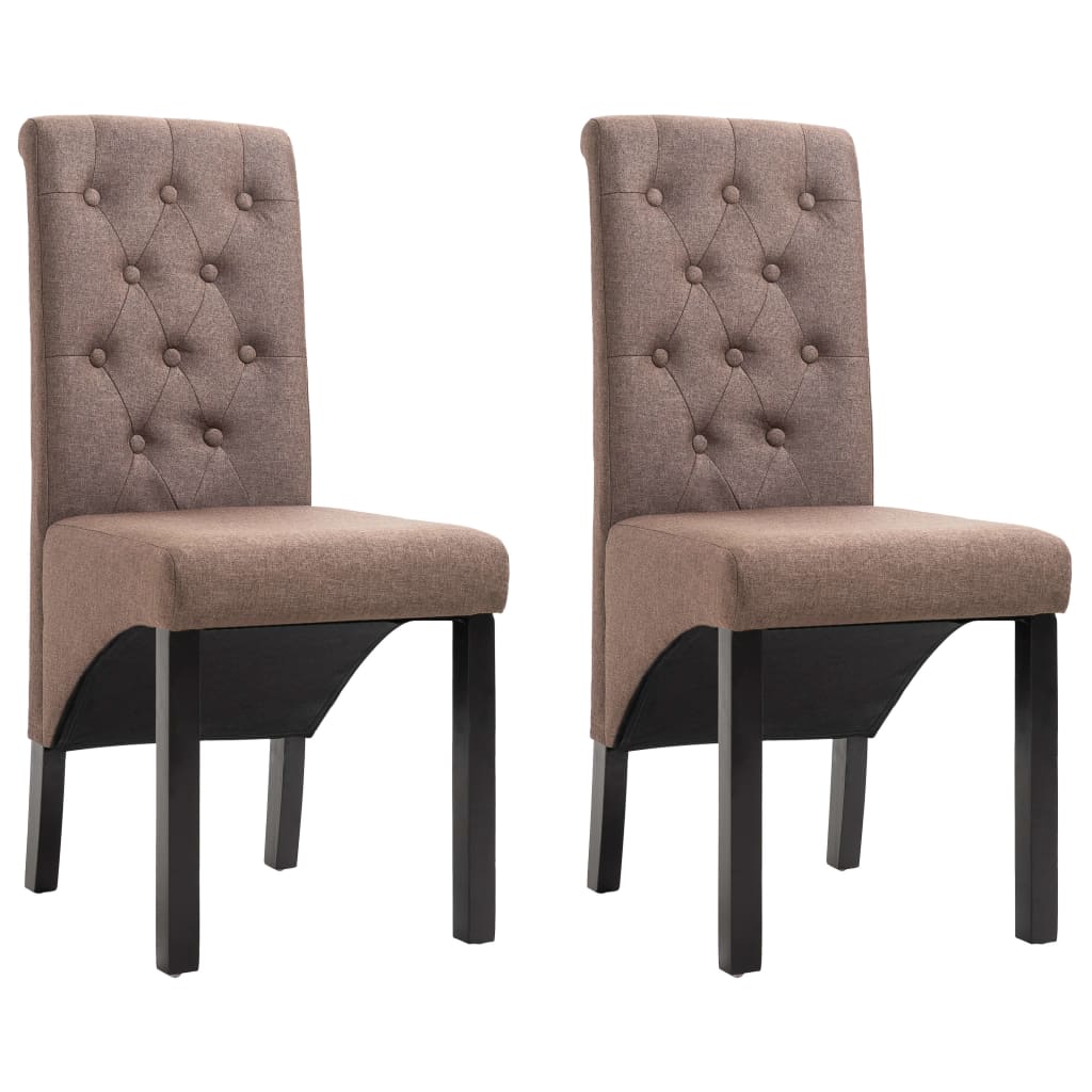 Chaises de salle à manger 6 pcs en tissu