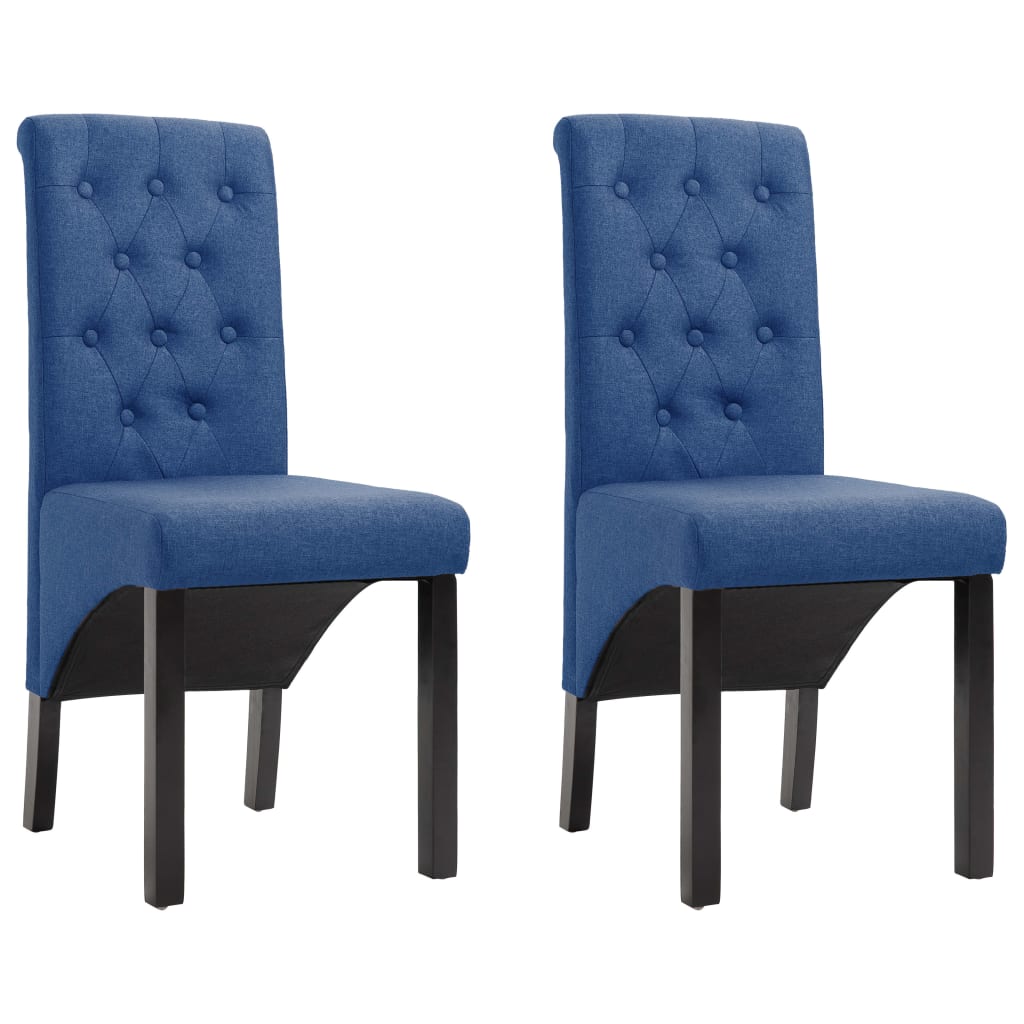 Chaises de salle à manger 6 pcs en tissu