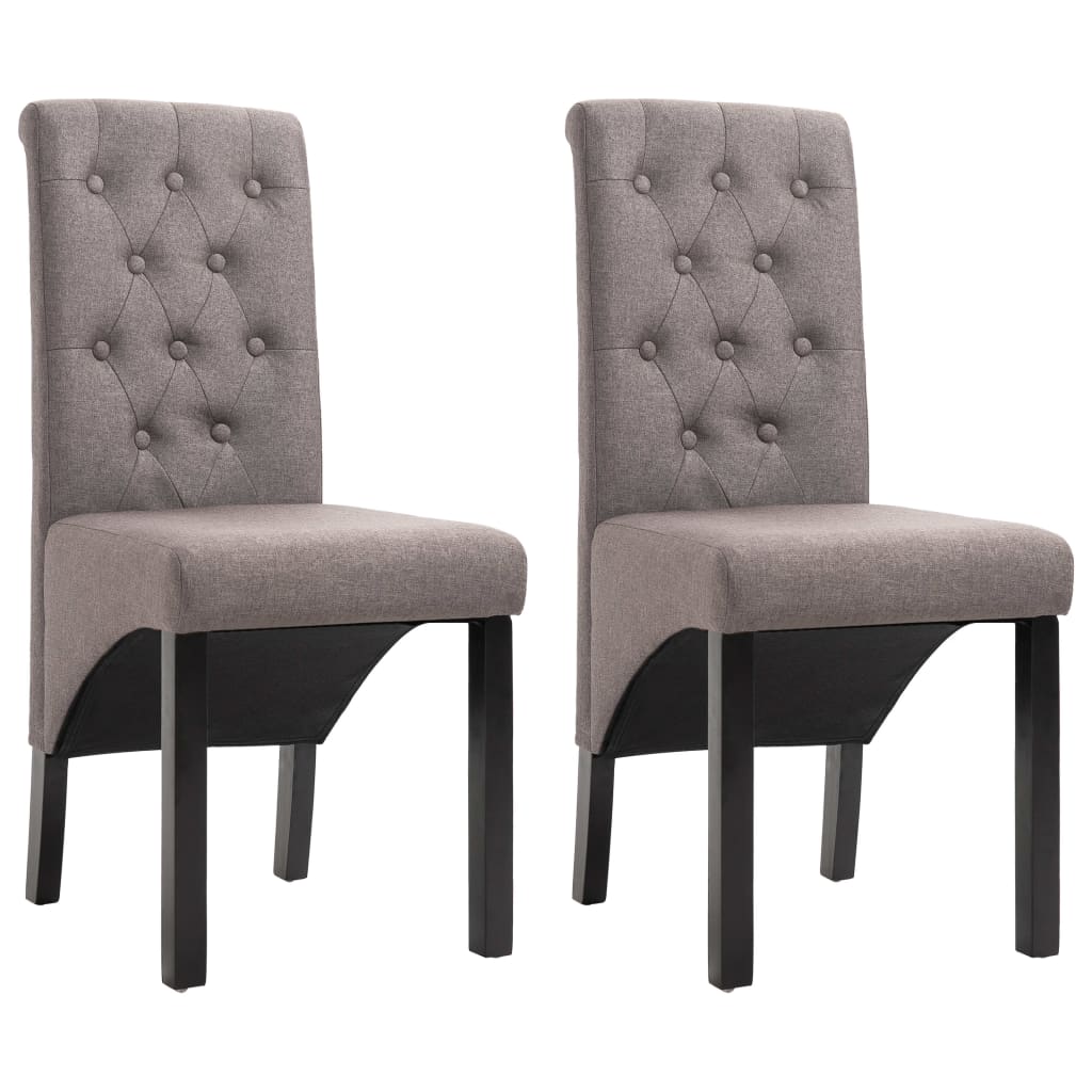 Chaises de salle à manger 6 pcs en tissu