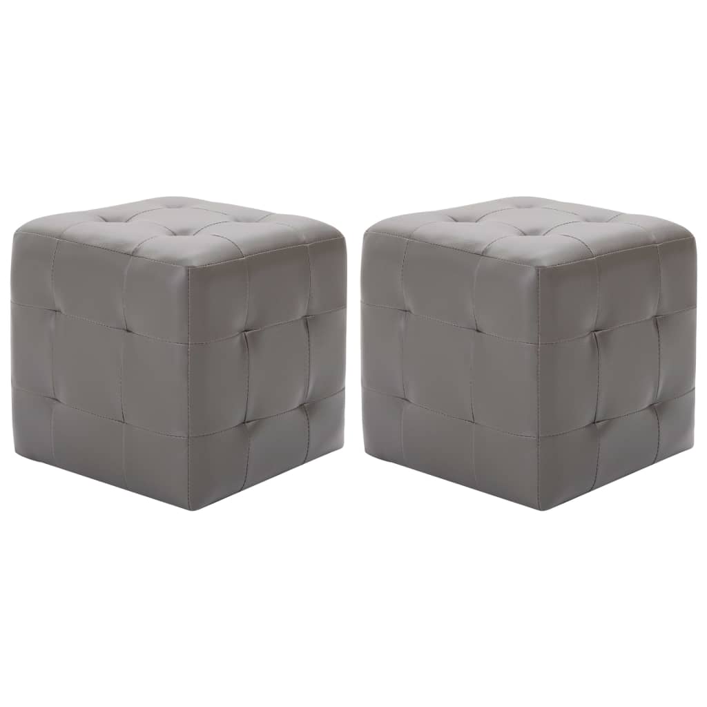 Tables de chevet 2 pcs 30x30x30 cm cuir artificiel