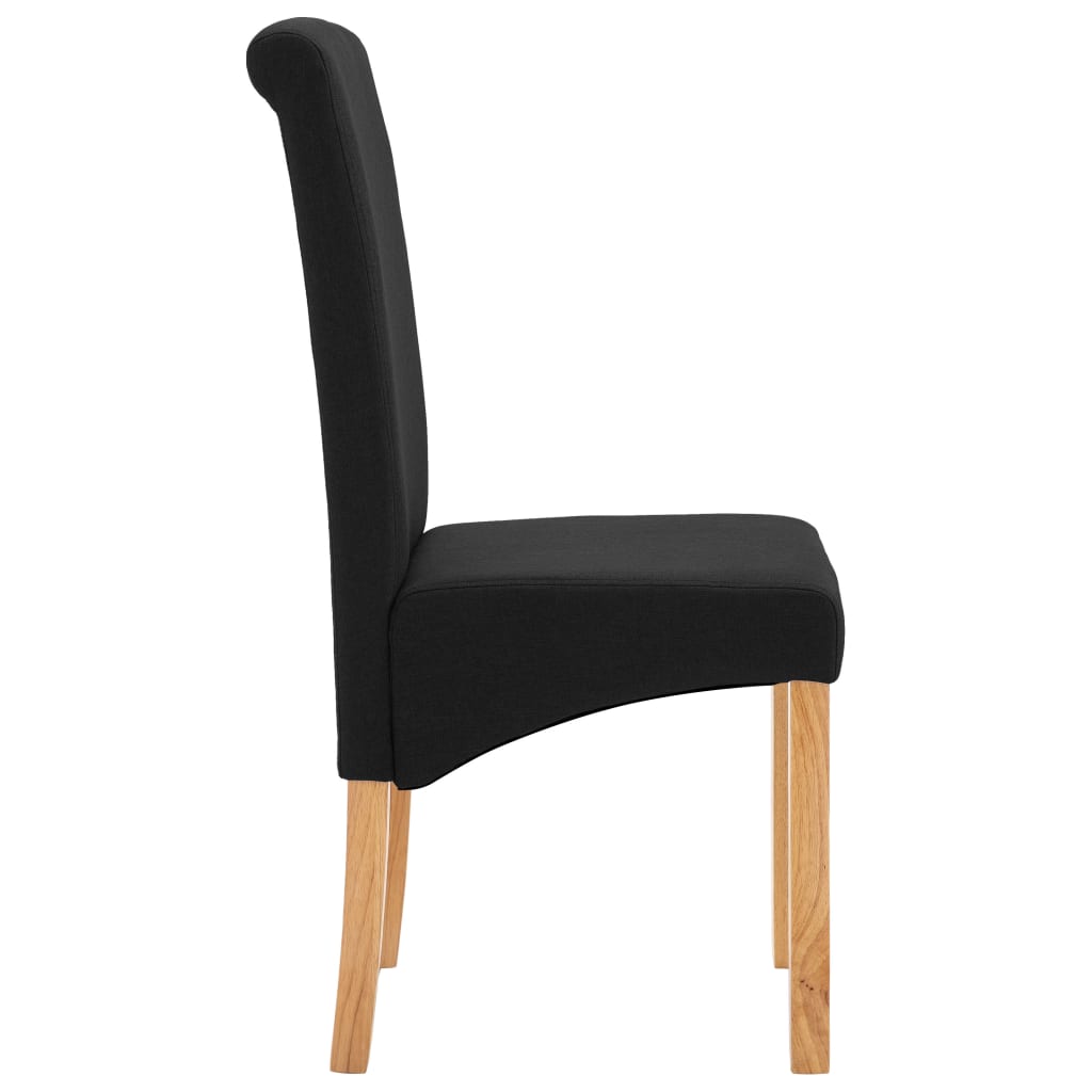 Eetkamerstoelen 2 st stof bruin