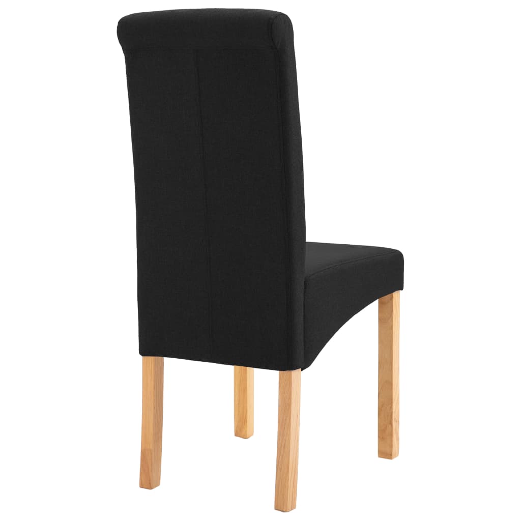 Eetkamerstoelen 2 st stof bruin