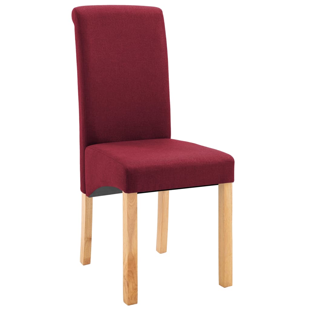 Chaises de salle à manger 2 pcs tissu marron