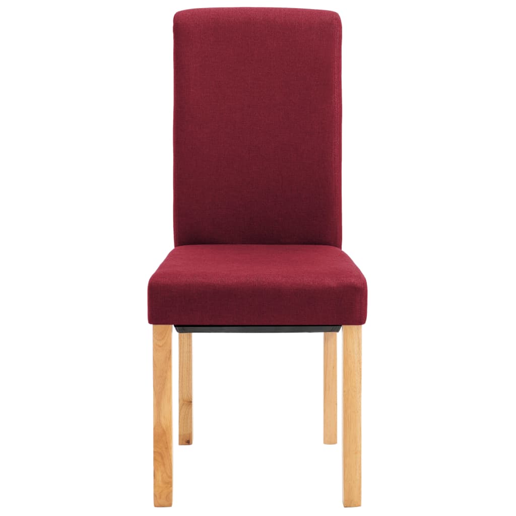 Chaises de salle à manger 2 pcs tissu marron