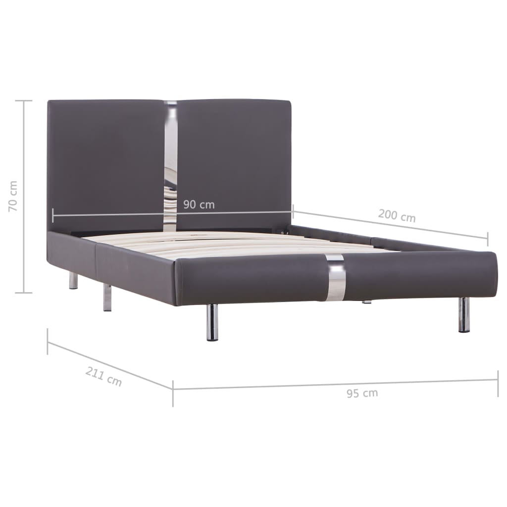 Bedframe kunstleer 120x200 cm