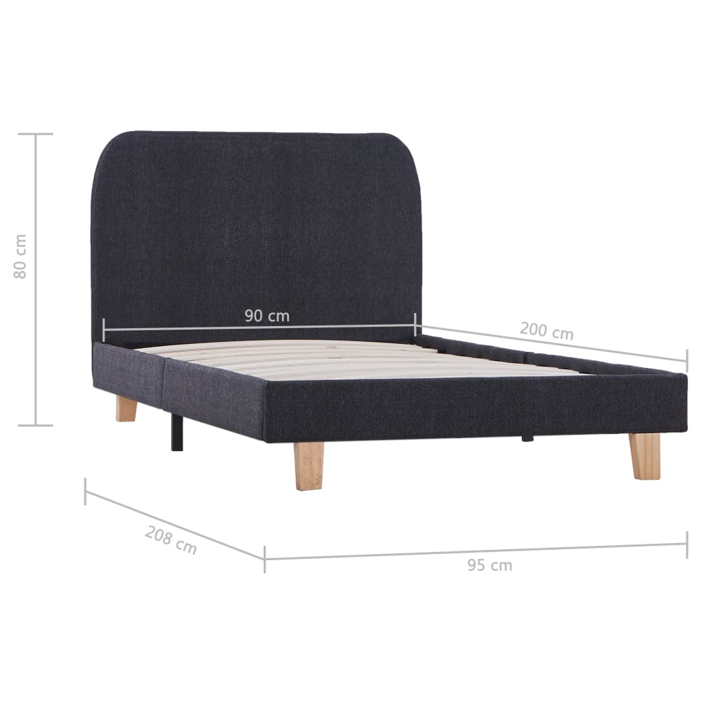 Bedframe stof 90x200 cm