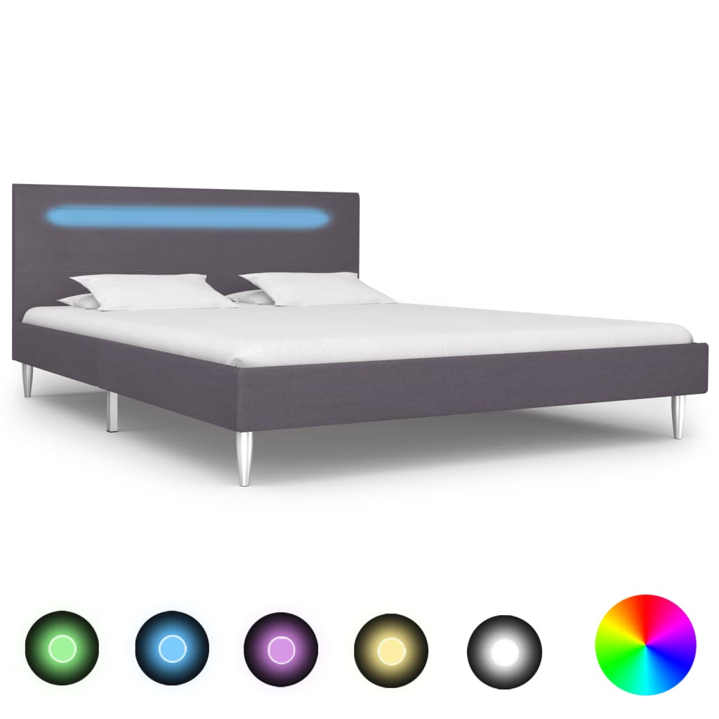 Bedframe met LED stof 180x200 cm