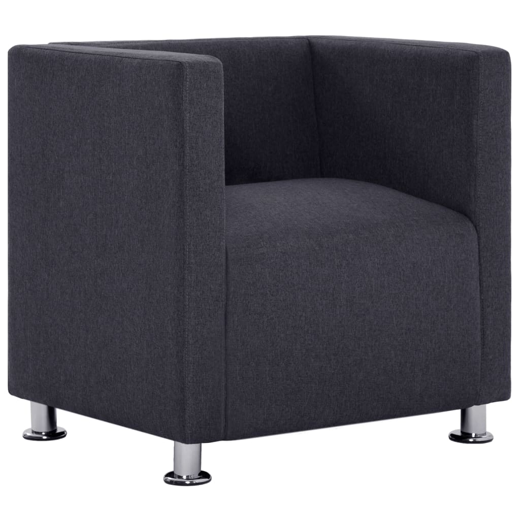 Fauteuil cube en tissu