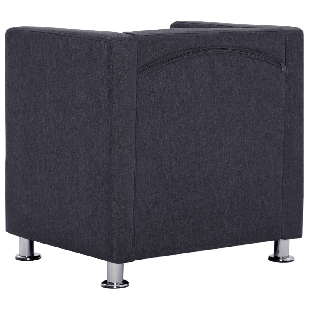 Fauteuil cube en tissu