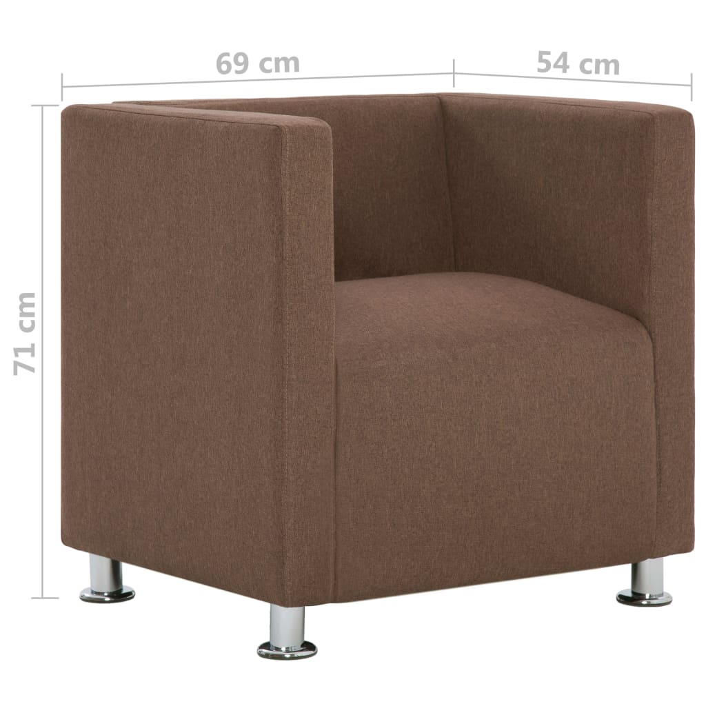 Fauteuil kubus stof